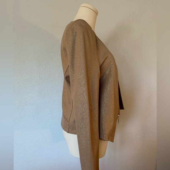 São Paulo Metallic Jacket Sand Color size 10/42 - Picture 6 of 13